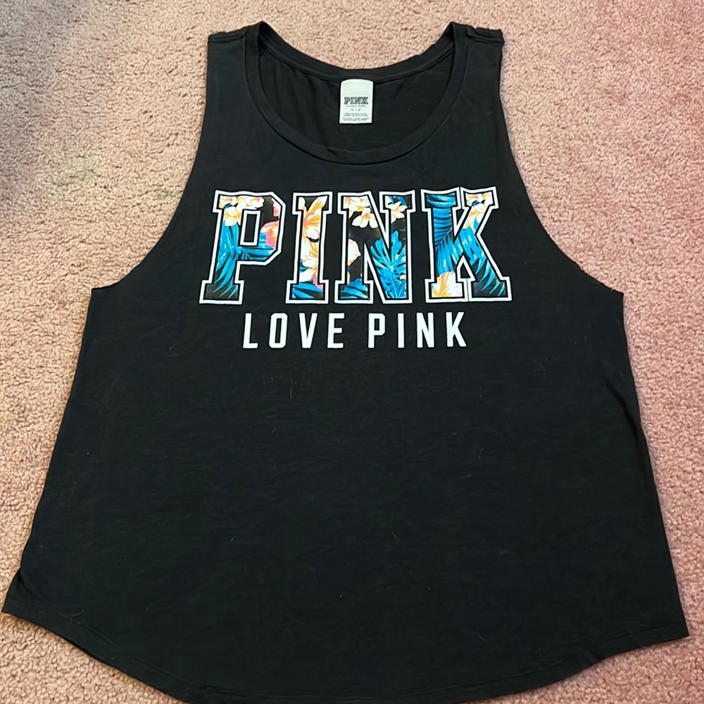 Black graphic tank